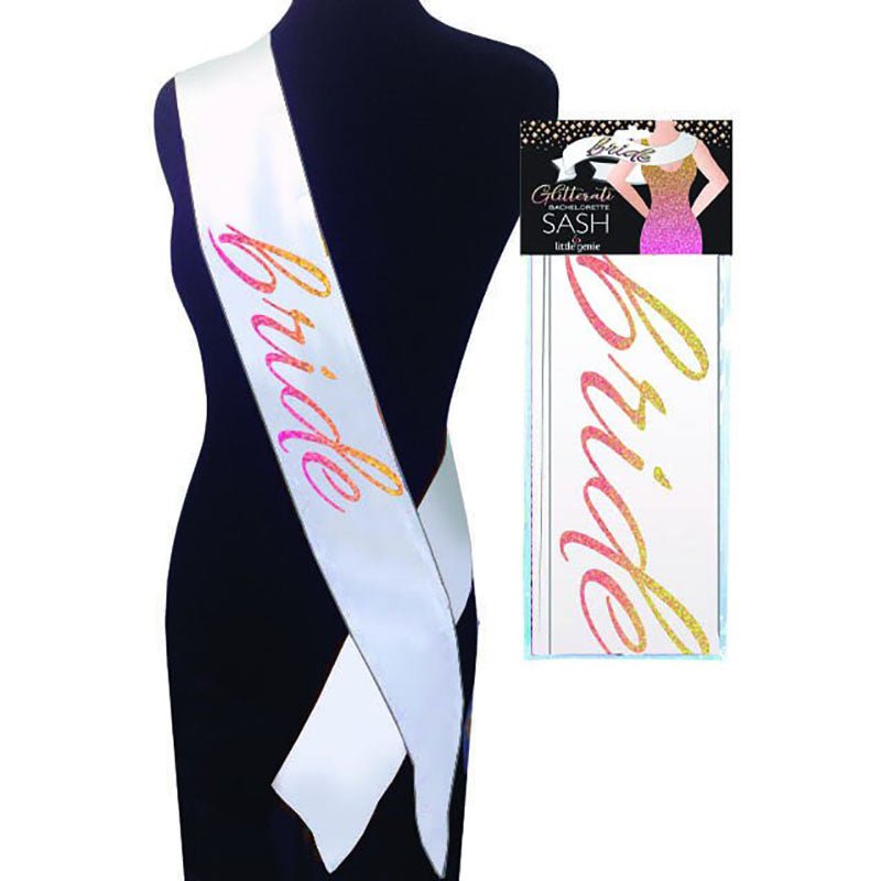 Glitterati - Bride Sash - Hens Party Novelty Sash - Pleasure Den