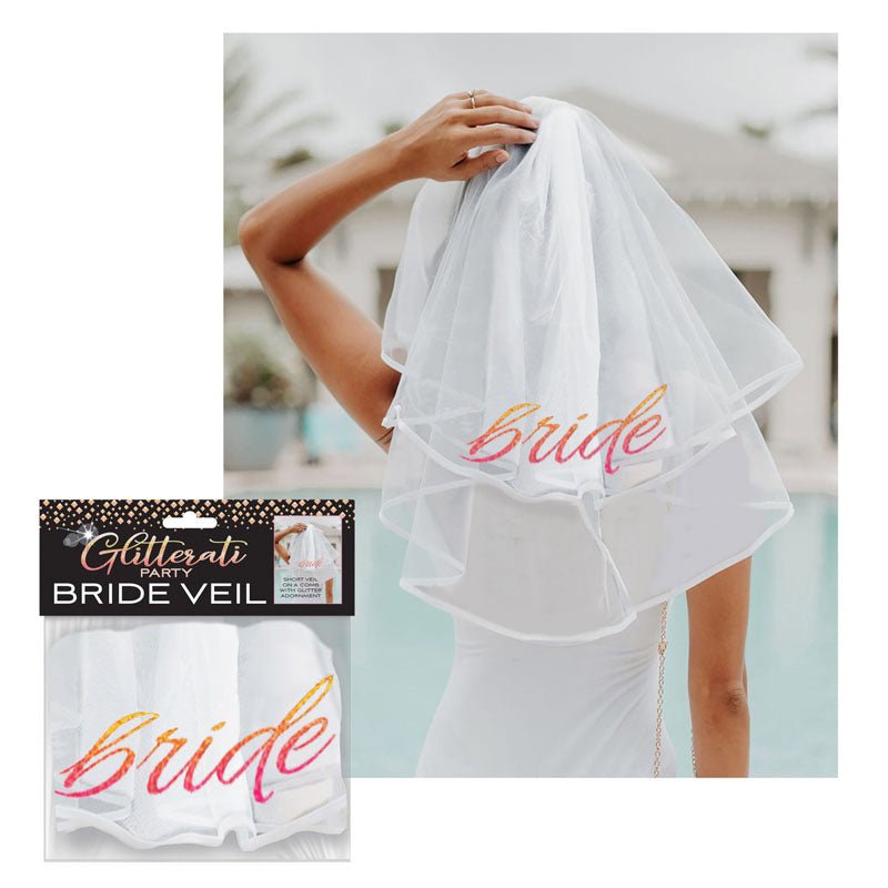 Glitterati - Bride Veil - Hens Party Novelty Veil - Pleasure Den