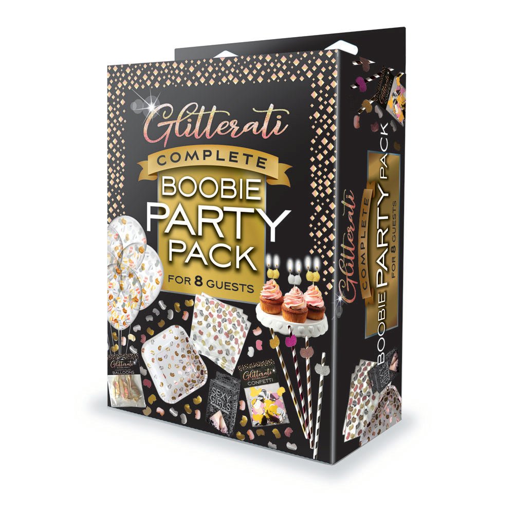 Glitterati Complete Boobie Party Pack - Party Set for 8 People - Pleasure Den