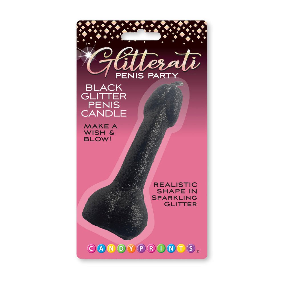 Glitterati Glitter Penis Candle - 10 cm Penis Party Candle - Pleasure Den