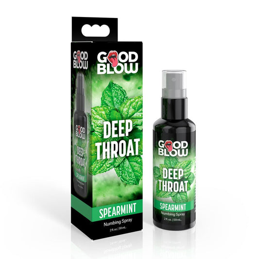 Good Blow Deep Throat Spray - Spearmint - Spearmint Flavoured Numbing Spray - 59 ml Spray - Pleasure Den