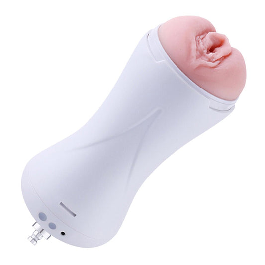 Hismith Vibrating Vagina Stroker Machine Attachment - USB Rechargeable Vibrating Vagina Stroker for Hismith Sex Machines - Pleasure Den