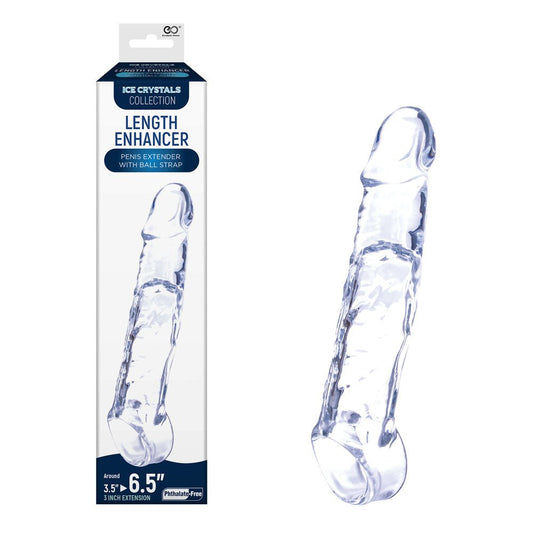 Ice Crystals 3 Inch Length Enhancer - 3 Inch Penis Extension Sleeve - Pleasure Den