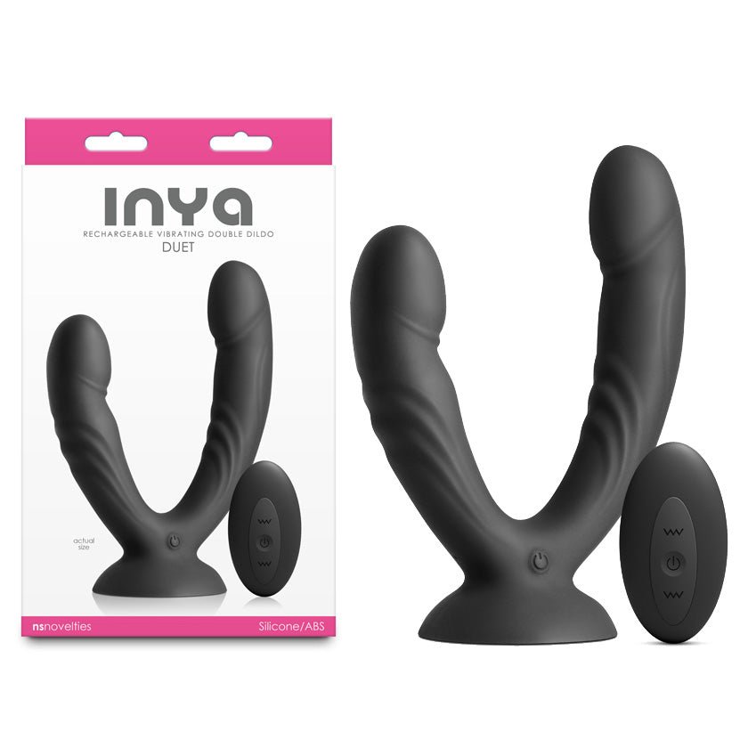 INYA Duet - USB Rechargeable Vibrating Double Dildo with Wireless Remote - Pleasure Den