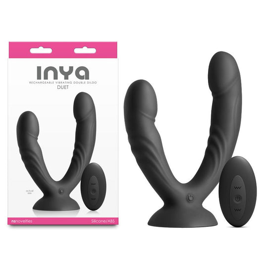 INYA Duet - USB Rechargeable Vibrating Double Dildo with Wireless Remote - Pleasure Den