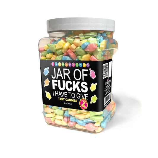 Jar Of Fucks I Have To Give - Fruit Flavoured Lollies - 850 gram Jar - Pleasure Den