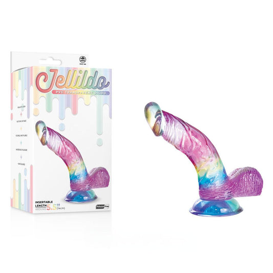 Jellido 14cm Curved Dildo - Clear 14 cm Dildo - Pleasure Den