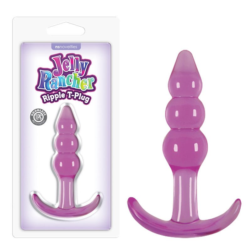 Jelly Rancher Ripple T-Plug - 10.9 cm (4.3'') Butt Plug - Pleasure Den