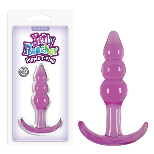 Jelly Rancher Ripple T-Plug - 10.9 cm (4.3'') Butt Plug - Pleasure Den