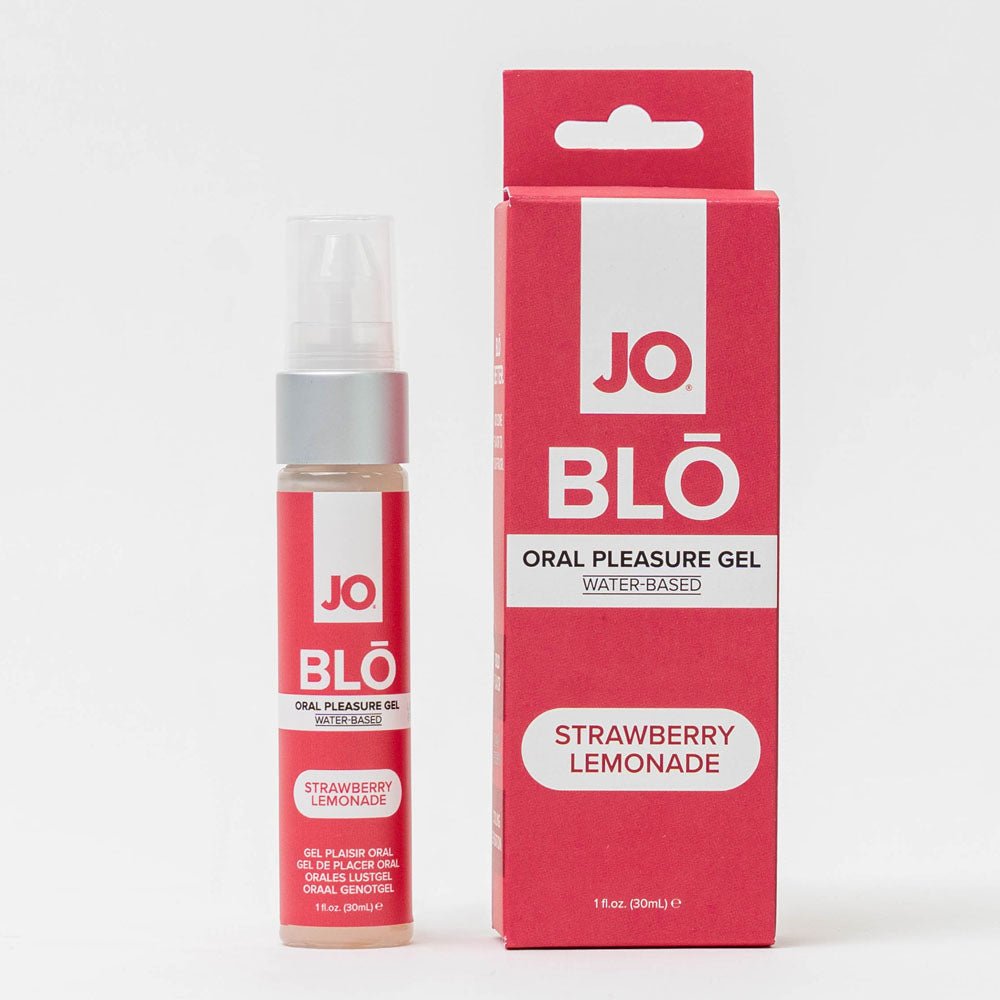 JO Blo Strawberry Lemonade - Strawberry Lemonade Flavoured Oral Pleasure Gel - 30 ml Bottle - Pleasure Den