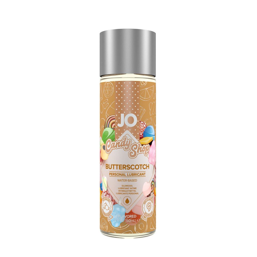 JO Candy Shop Butterscotch Lube - 60 mL - Butterscotch Flavoured Water Based Lubricant - 60 ml Bottle - Pleasure Den