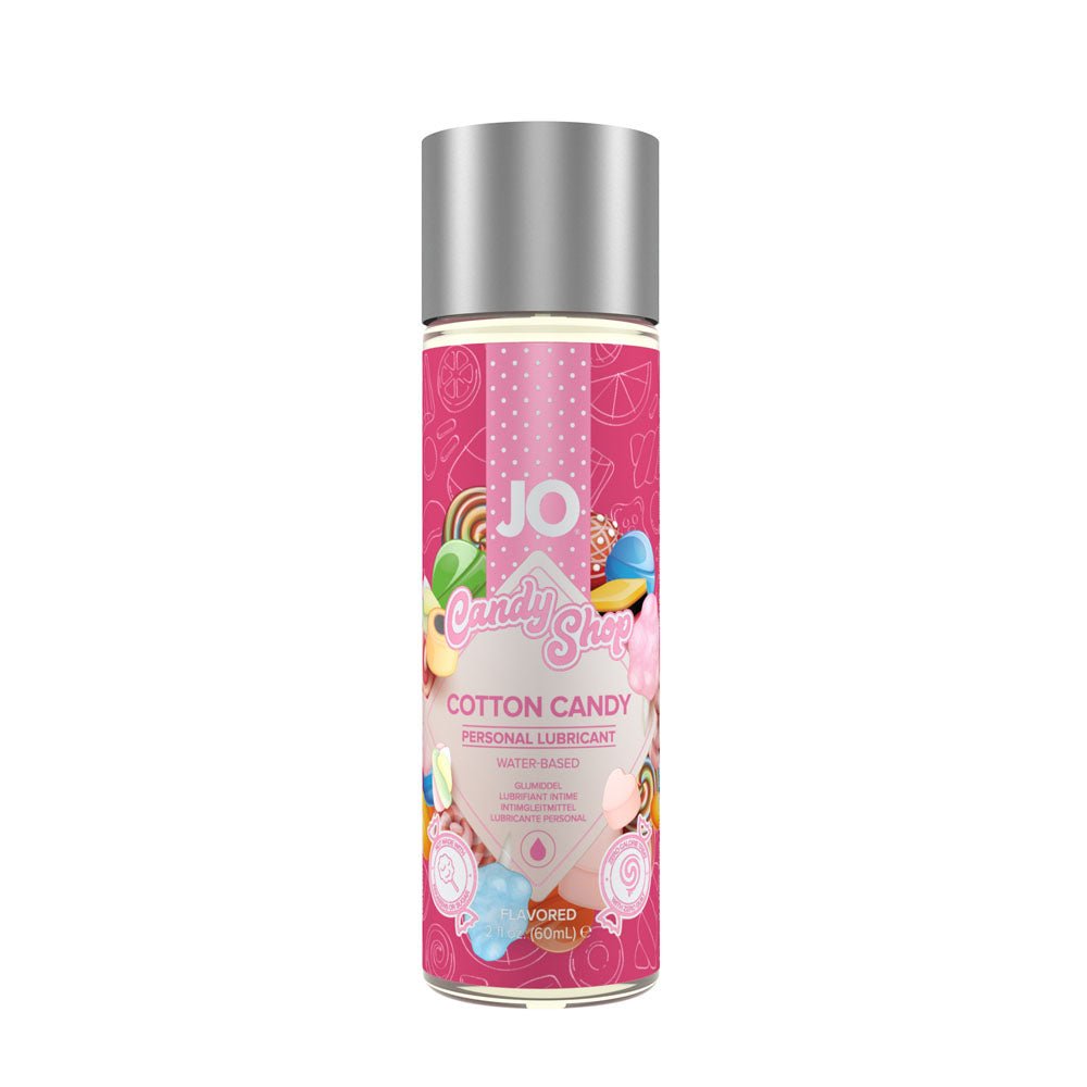JO Candy Shop Cotton Candy Lube - 60 mL - Cotton Candy Flavoured Water Based Lubricant - 60 ml Bottle - Pleasure Den