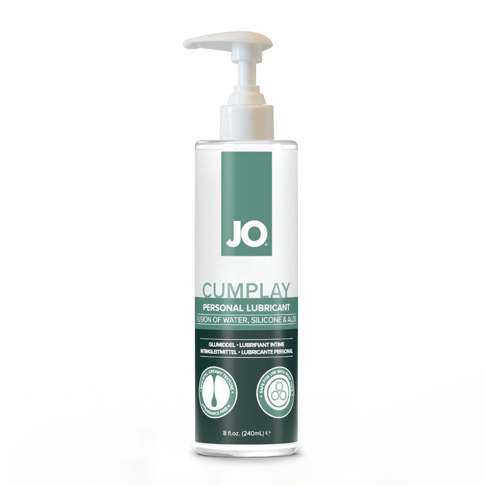JO Cumplay Lube - 240 mL - Cum Style Lubricant - 240 ml Pump Bottle - Pleasure Den