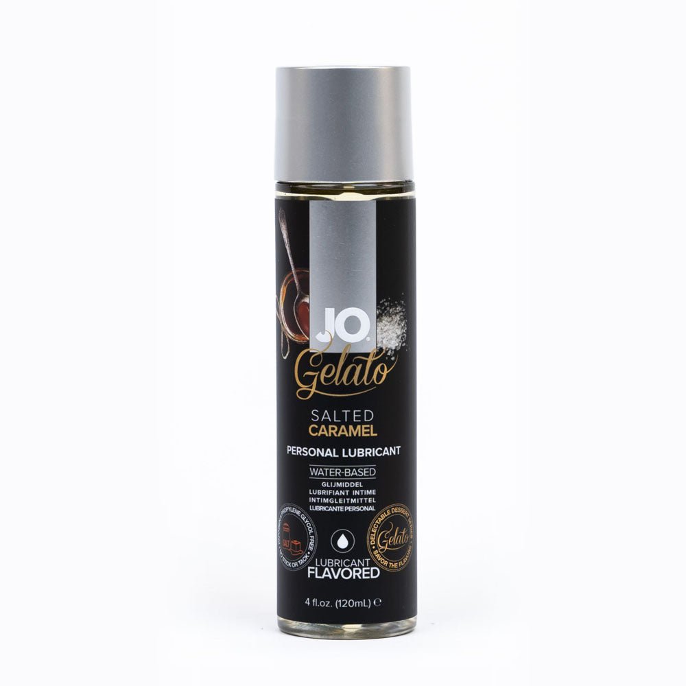 JO Gelato Salted Caramel Lube - 120 mL - Salted Caramel Flavoured Water Based Lubricant - 120 ml - Pleasure Den