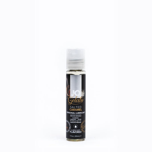 JO Gelato Salted Caramel Lube - 30 mL - Salted Caramel Flavoured Water Based Lubricant - 30 ml Bottle - Pleasure Den