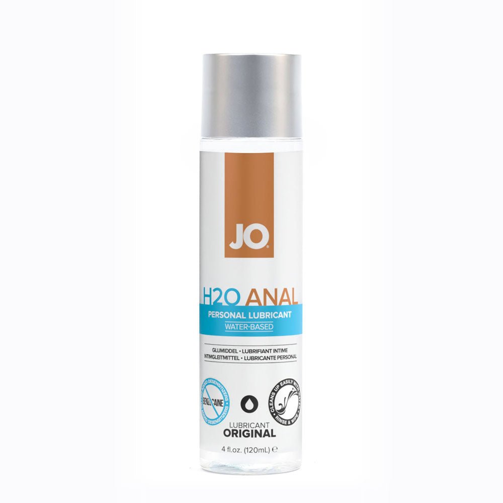JO H2O Anal Lube - 120 mL - Water Based Anal Lubricant - 120 ml Bottle - Pleasure Den