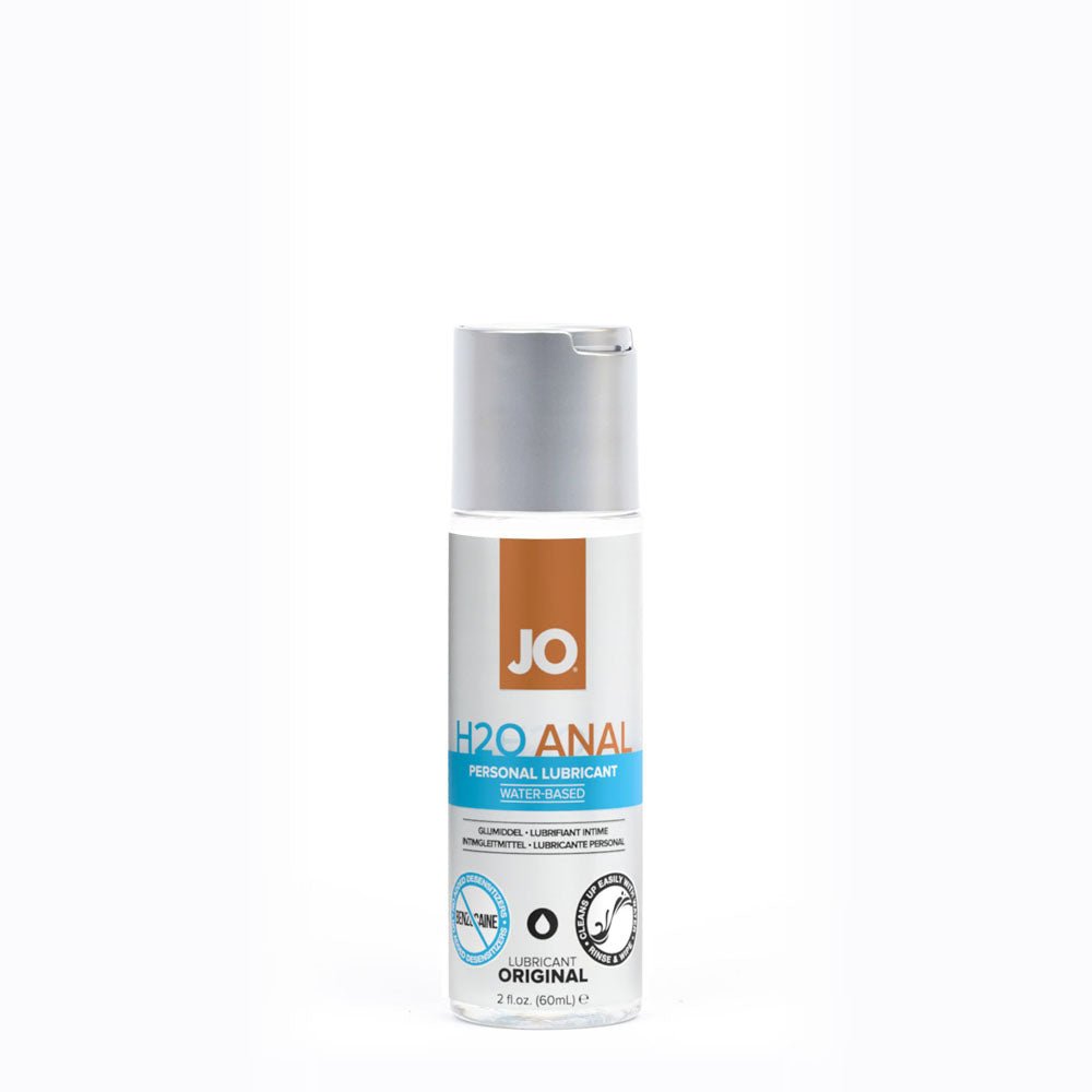 JO H2O Anal Lube - 60 mL - Water Based Anal Lubricant - 60 ml Bottle - Pleasure Den