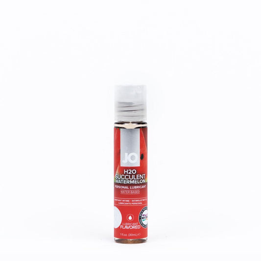 JO H2O Succulent Watermelon Lube - 30 mL - Watermelon Flavoured Water Based Lubricant - 30 ml Bottle - Pleasure Den