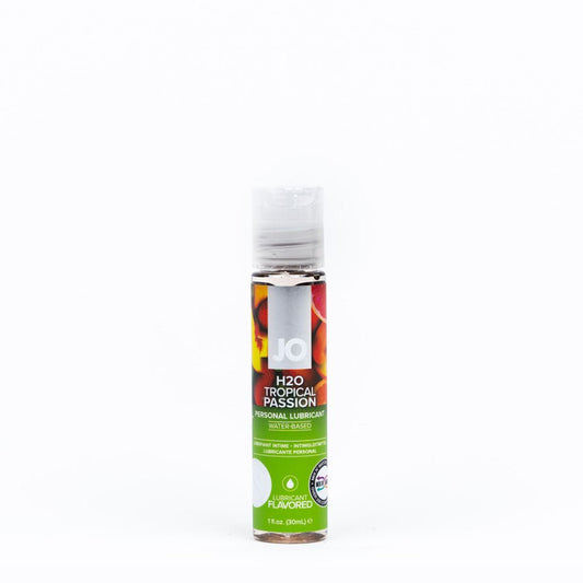 JO H2O Tropical Passion Lube - 30 mL - Tropical Flavoured Water Based Lubricant - 30 ml Bottle - Pleasure Den