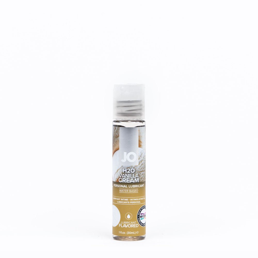JO H2O Vanilla Cream Lube - 30 mL - Vanilla Flavoured Water Based Lubricant - 30 ml Bottle - Pleasure Den
