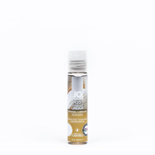 JO H2O Vanilla Cream Lube - 30 mL - Vanilla Flavoured Water Based Lubricant - 30 ml Bottle - Pleasure Den
