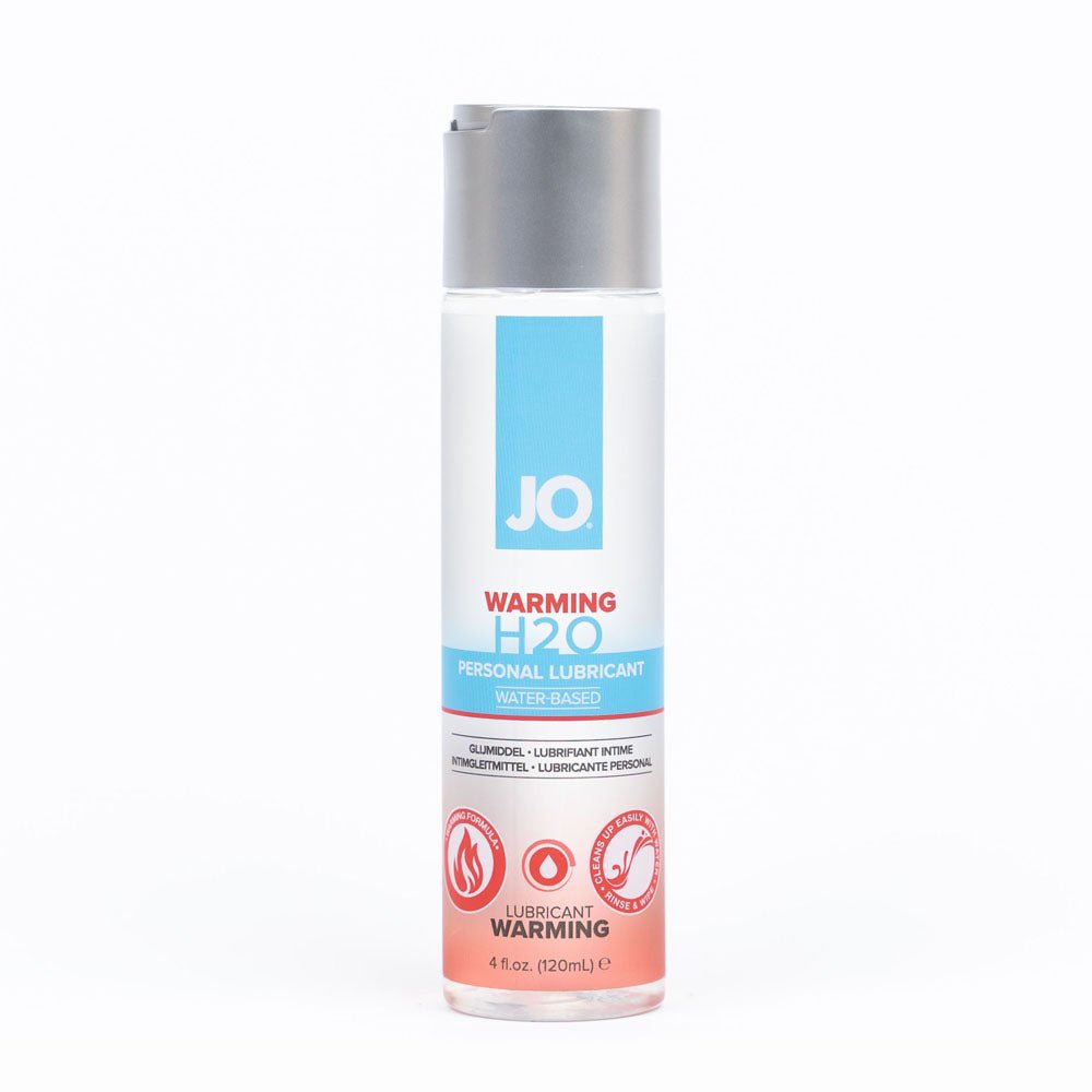 JO H2O Warming Lube - 120 mL - Water Based Warming Lubricant - 120 ml Bottle - Pleasure Den