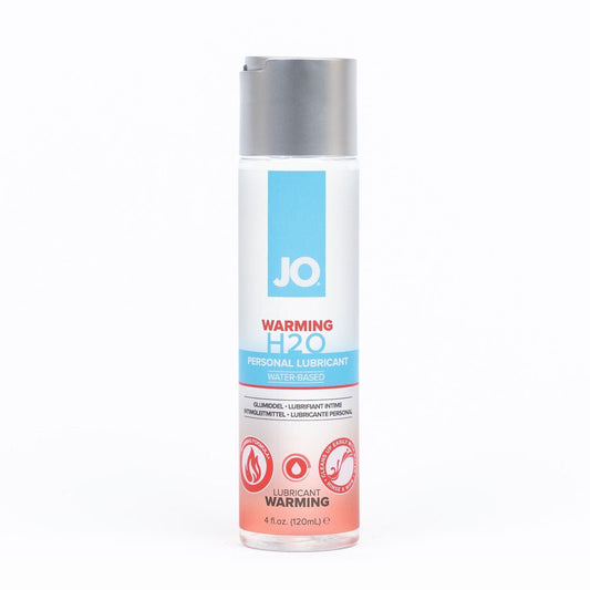 JO H2O Warming Lube - 120 mL - Water Based Warming Lubricant - 120 ml Bottle - Pleasure Den