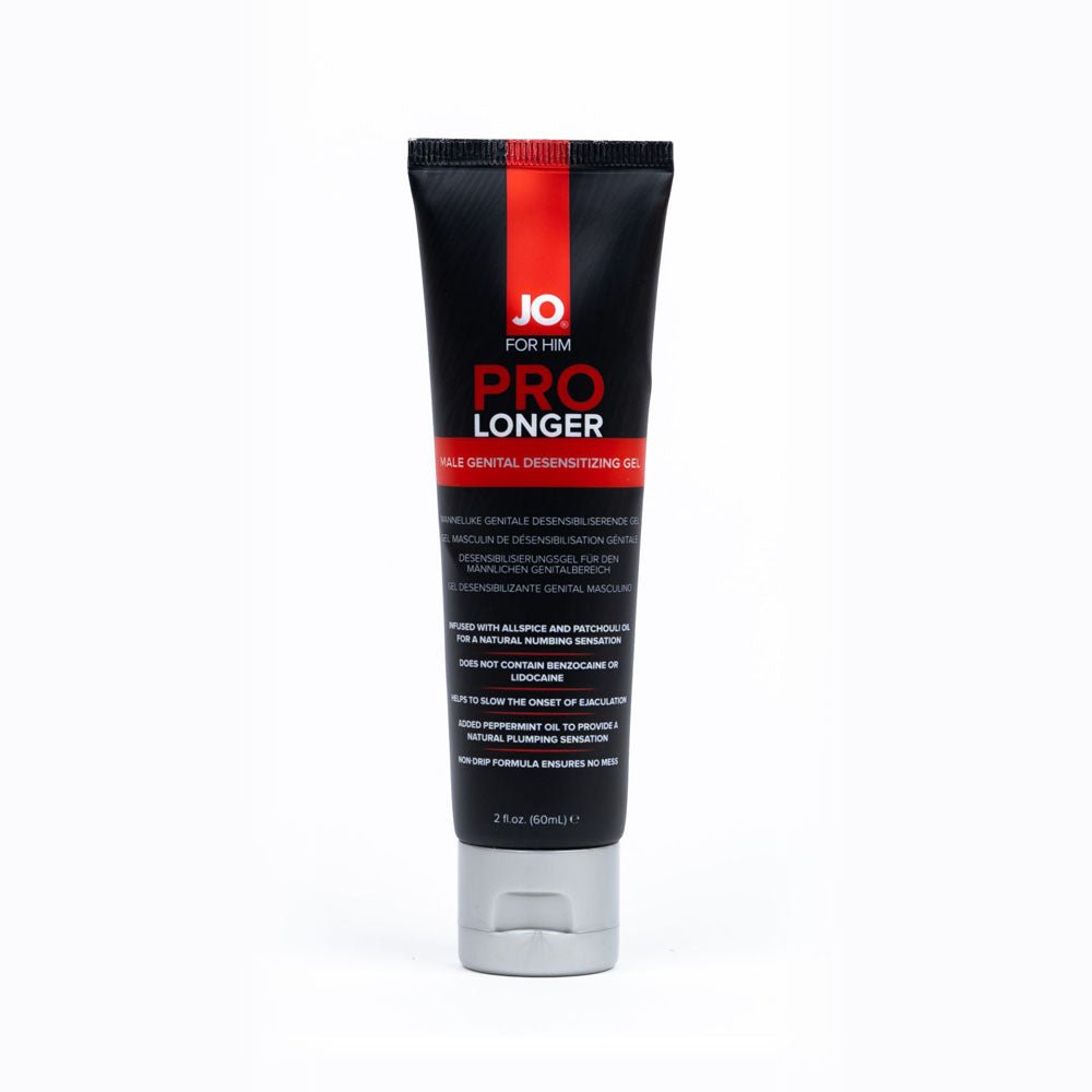 JO Prolonger Gel - 60 mL - Penis Desensitising Gel - 60 ml Tube - Pleasure Den