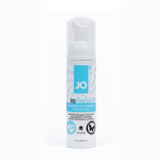 JO Refresh Foaming Toy Cleaner - 207 mL - Foaming Toy Cleaner - 207 ml Bottle - Pleasure Den