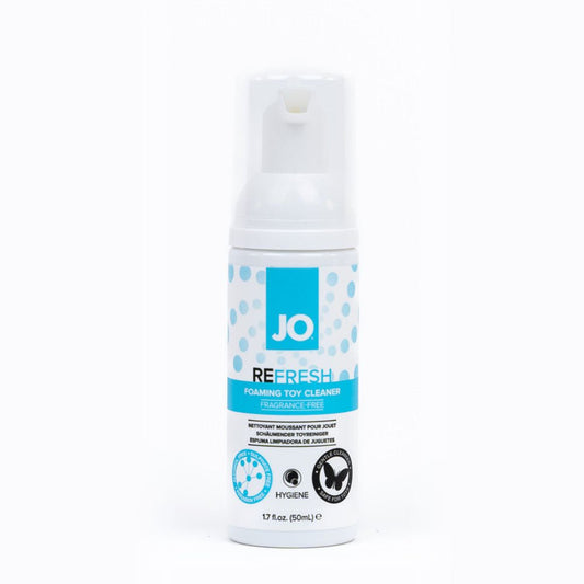 JO Refresh Foaming Toy Cleaner - 50 mL - Foaming Toy Cleaner - 50 ml Bottle - Pleasure Den
