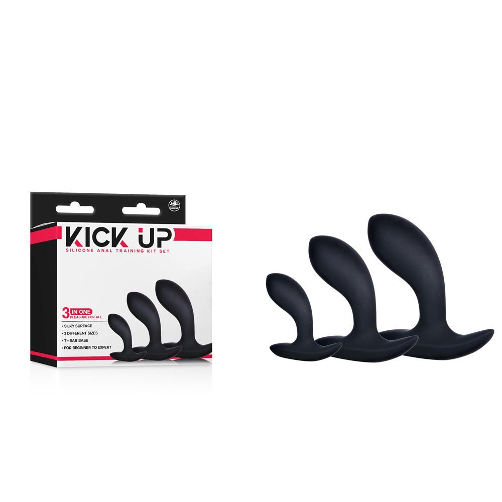 Kick Up Anal Trainer Set - Butt Plugs - Set of 3 Sizes - Pleasure Den