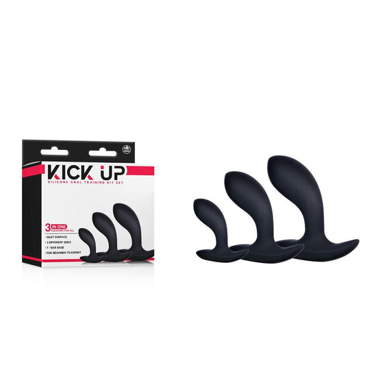 Kick Up Anal Trainer Set - Butt Plugs - Set of 3 Sizes - Pleasure Den