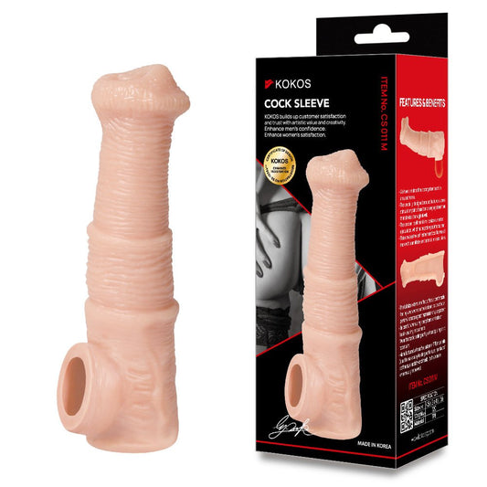 Kokos Cock Sleeve 011 - Penis Extension Sleeve - Medium Size - Pleasure Den