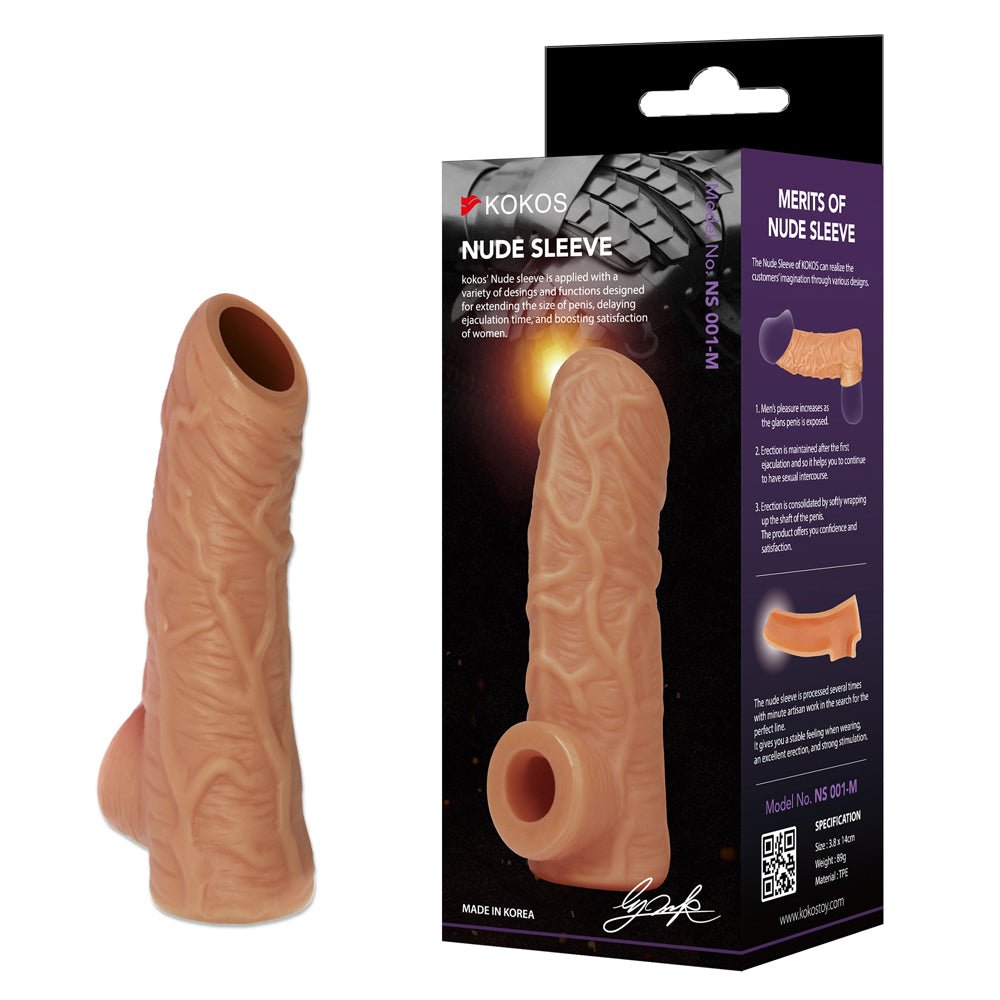 Kokos Nude Sleeve 1 - Penis Extension Sleeve - Pleasure Den