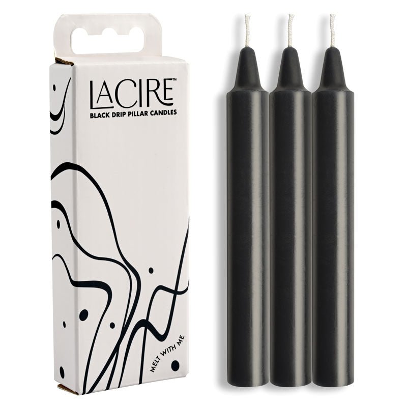 LaCire Drip Pillar Candles - Drip Candles - Set of 3 - Pleasure Den