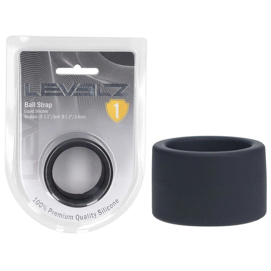 LEVELZ Liquid Silicone Ball Strap - M - Ball Strap - Pleasure Den