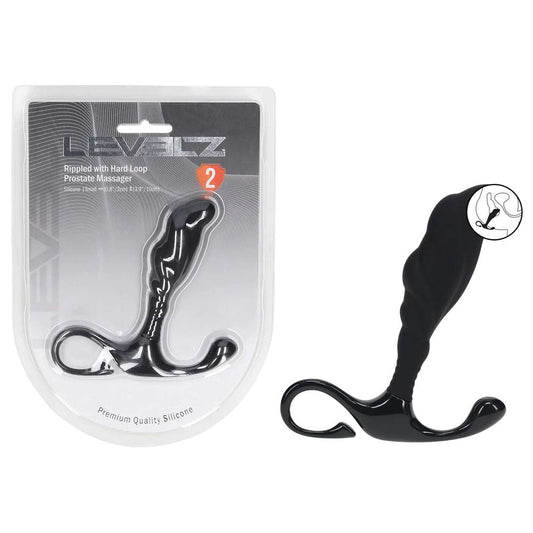 LEVELZ Rippled with Hard Loop Prostate Massager - Small - Small Prostate Massager - Pleasure Den