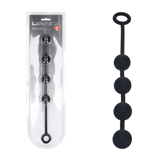 LEVELZ Round Silicone Anal Balls - M - 20mm - 32 cm Medium Anal Balls - Pleasure Den