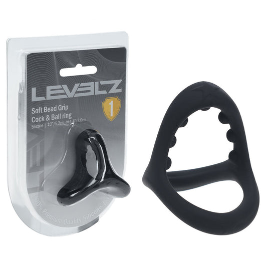 LEVELZ Soft Bead Grip Silicone Cock Ring - Cock & Balls Rings - Pleasure Den
