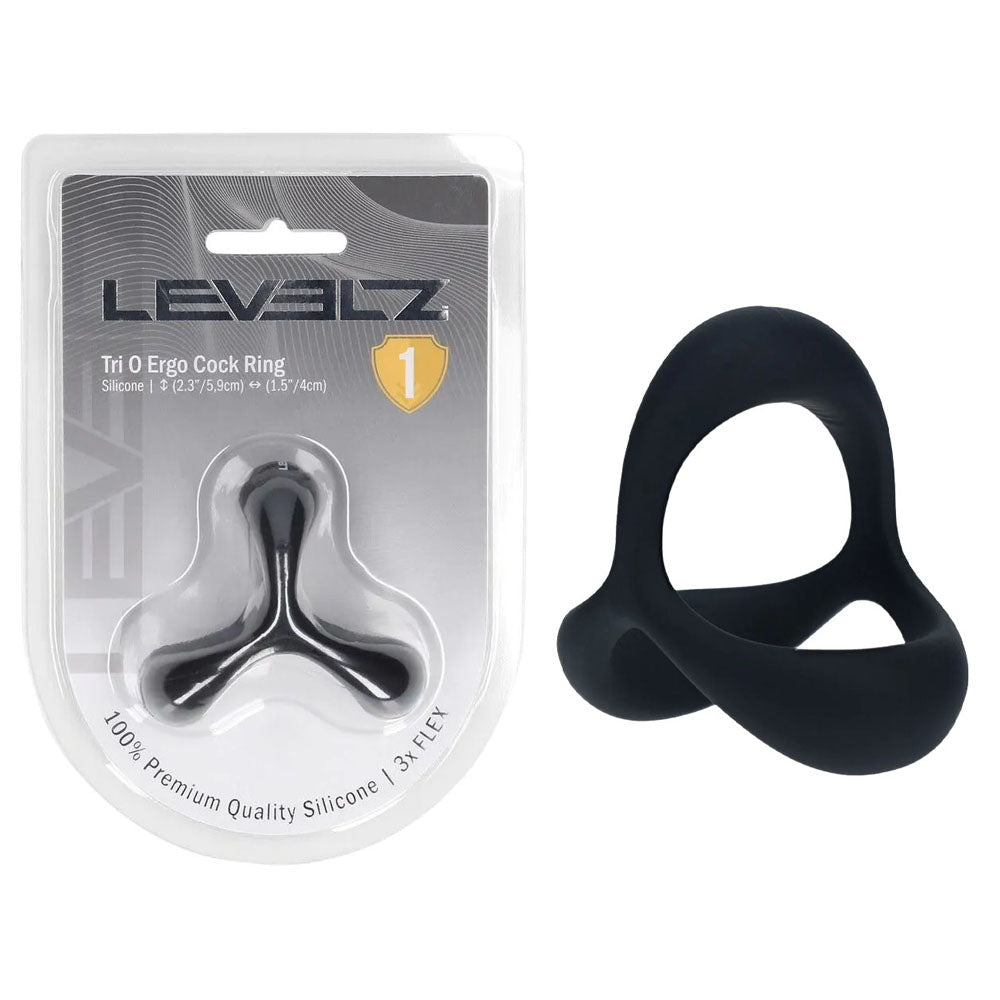 LEVELZ Tri O Ergo Silicone Cock Ring - Cock & Balls Rings - Pleasure Den