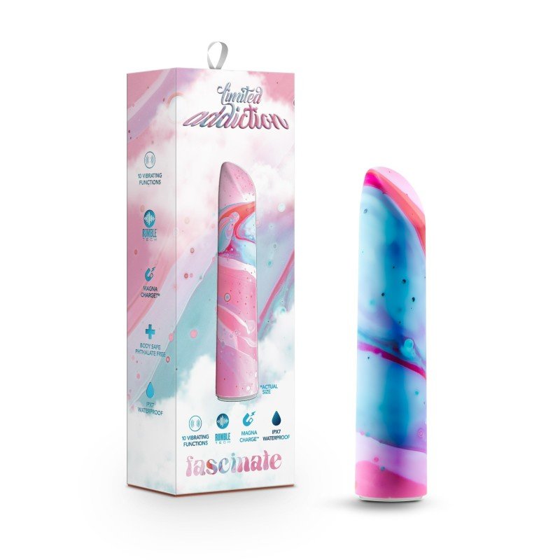 Limited Addiction Fascinate - Power Vibe - Peach 10.2 cm USB Rechargeable Bullet - Pleasure Den