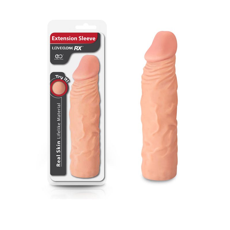LoveClone RX Extension Sleeve - 20 cm Penis Extender Sleeve - Pleasure Den