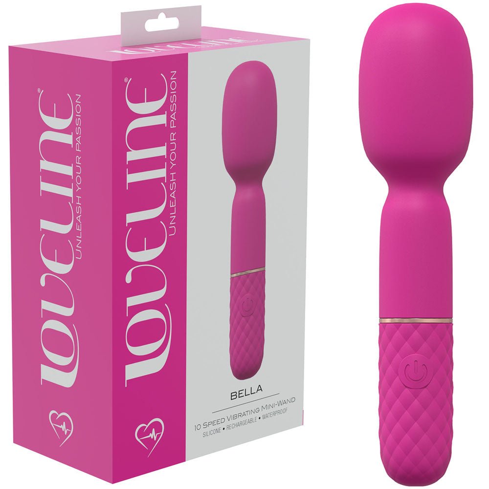 LOVELINE Bella - 14 cm USB Rechargeable Massage Wand - Pleasure Den
