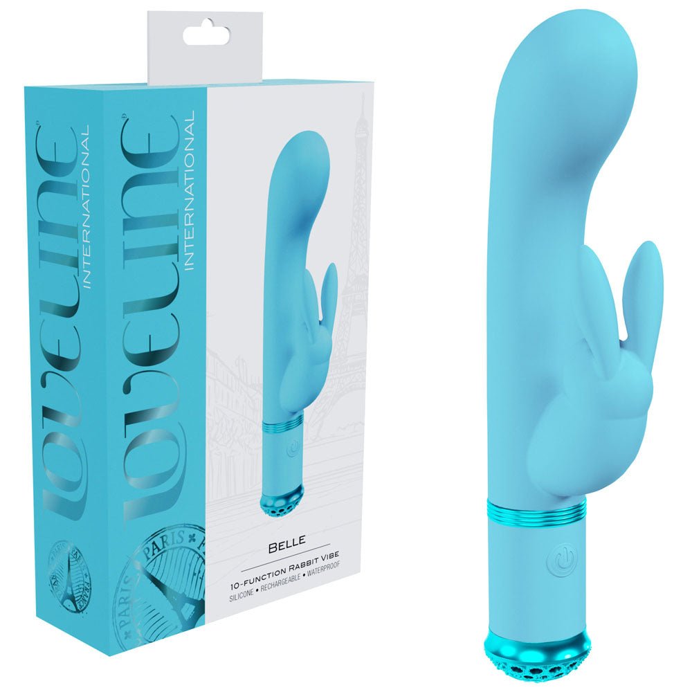 LOVELINE Belle - 15.6 cm USB Rechargeable Rabbit VIbrator - Pleasure Den