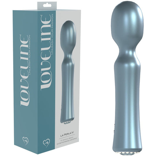 LOVELINE La Perla IV - Pearlescent 19.2 cm USB Rechargeable Massage Wand - Pleasure Den