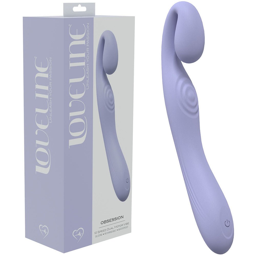LOVELINE Obsession - Lavender - Lavender 18.4 cm USB Rechargeable Vibrator - Pleasure Den