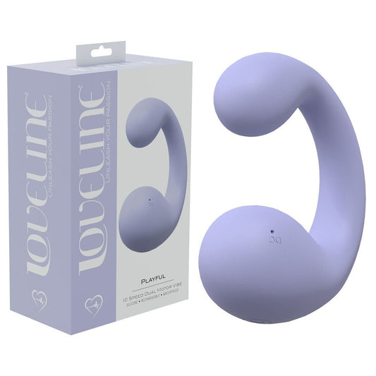 LOVELINE Playful - Lavender - Lavender 8.5 cm Dual Vibrator - Pleasure Den