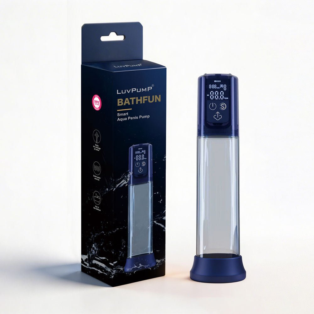 LuvPump Bathfun Smart Aqua Penis Pump - USB-C Rechargeable Waterproof Automatic Penis Pump - Pleasure Den