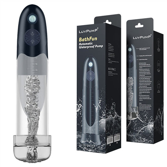 LuvPump BathFun - USB Rechargeable Waterproof Automatic Penis Pump - Pleasure Den