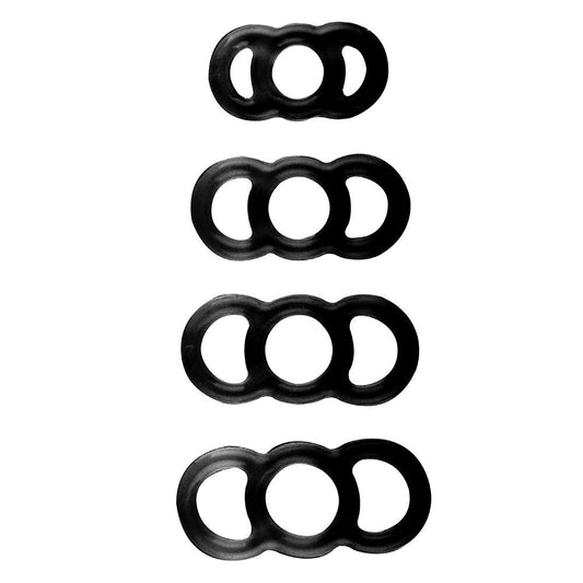 LuvPump ComFit Silicone Rings - Silicone Rings - Set of 4 Sizes - Pleasure Den